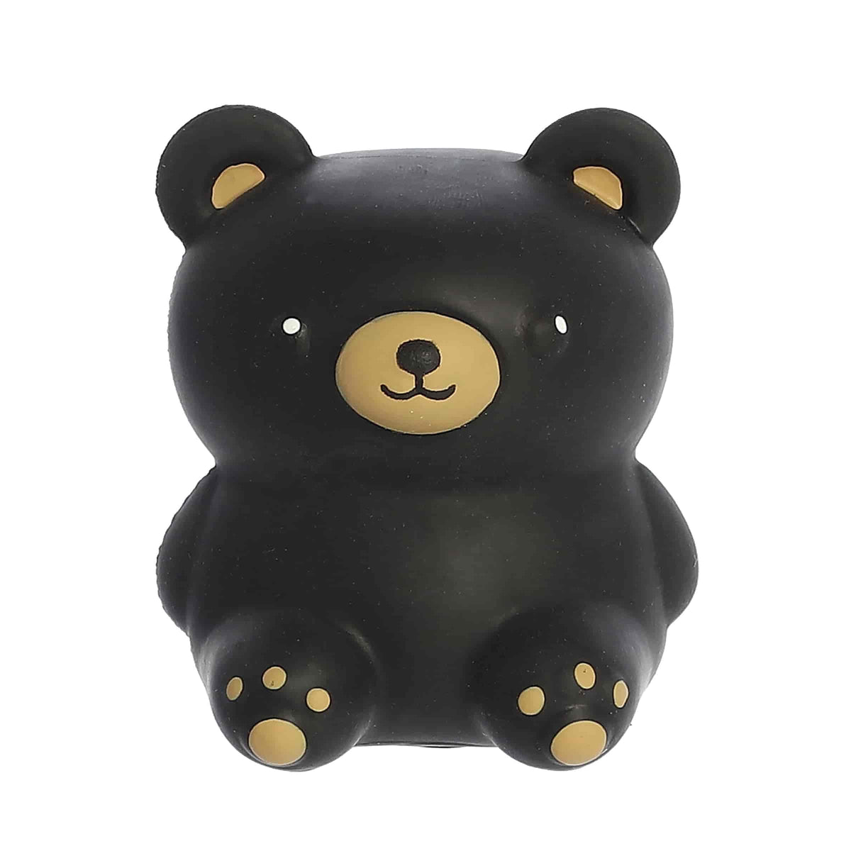 A Marshmallow Black Bear Squeeze toy with a soft slow-rising texture and cute black bear design