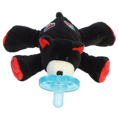 A WubbaNub bear pacifier plush from Aurora with Arizona Diamondbacks team logo details.