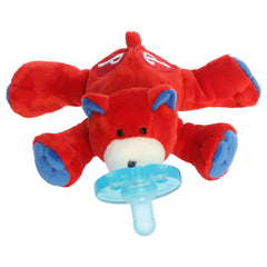 A WubbaNub bear pacifier plush from Aurora with Philadelphia Phillies team logo details.
