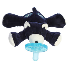 A WubbaNub bear pacifier plush from Aurora with Seattle Mariners team logo details.