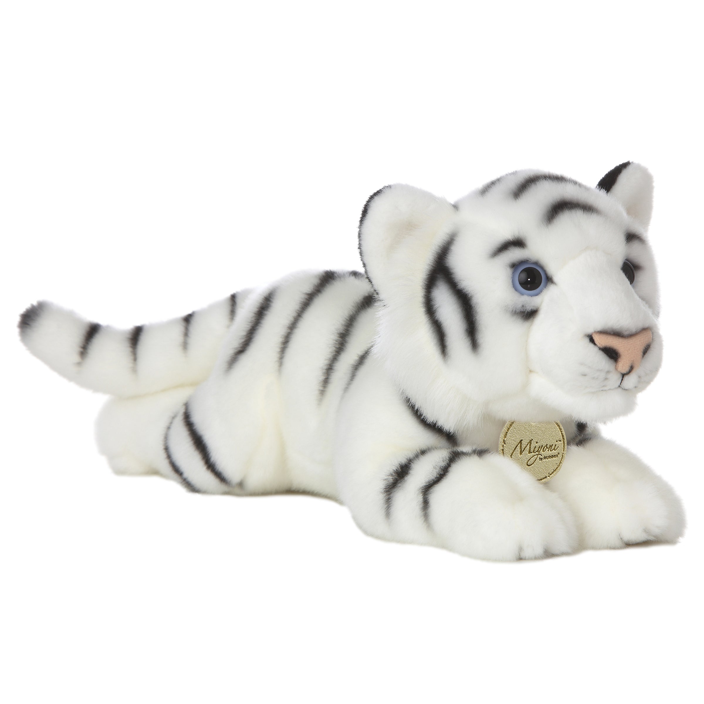Aurora® - Miyoni® - Tigre blanco de 16,5" - Acostado grande