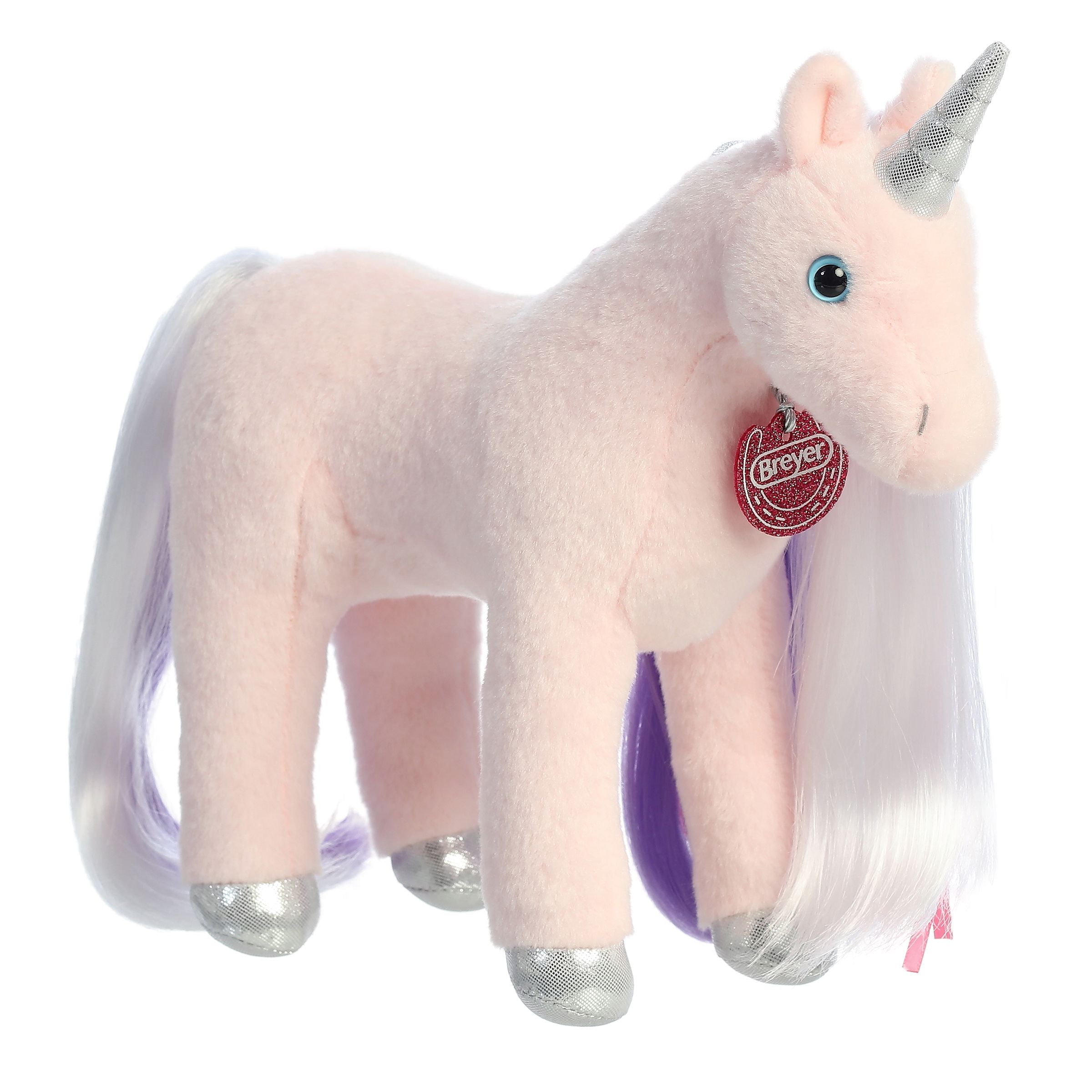 Large white horse unicorn plush • Magic Plush