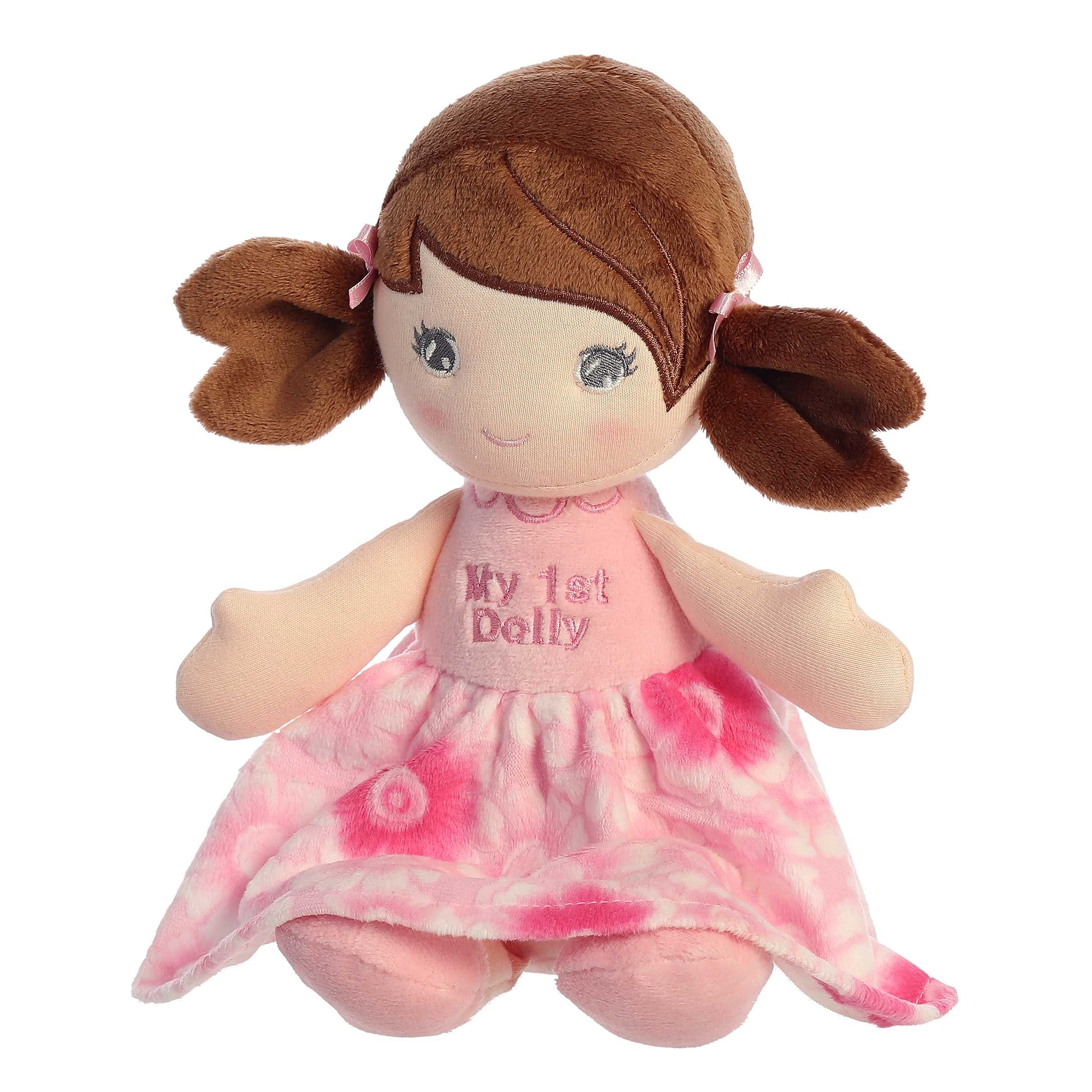 LeyaDoll Bambola morbida (12''), la mia prima bambola di pezza, regalo di compleanno per una bambina di 1 anno, regalo di peluche per neonati e bambini, stelle bianche - velo di raso LeyaDoll Bambola morbida (12''), la mia prima bambola di pezza, regalo di compleanno per una bambina di 1 anno, regalo di peluche per neonati e bambini, stelle bianche - velo di raso