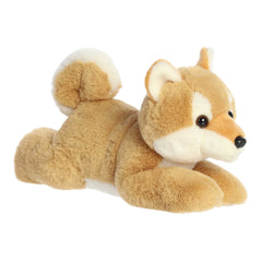 Soft, realistic Flopsie Shiba Inu plush, ideal for collecting or playful interaction.