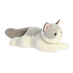 Enchanting Flopsie Nico Ragdoll Cat plush by Aurora stuffed animals with blue eyes and soft fur, ideal for snuggles.