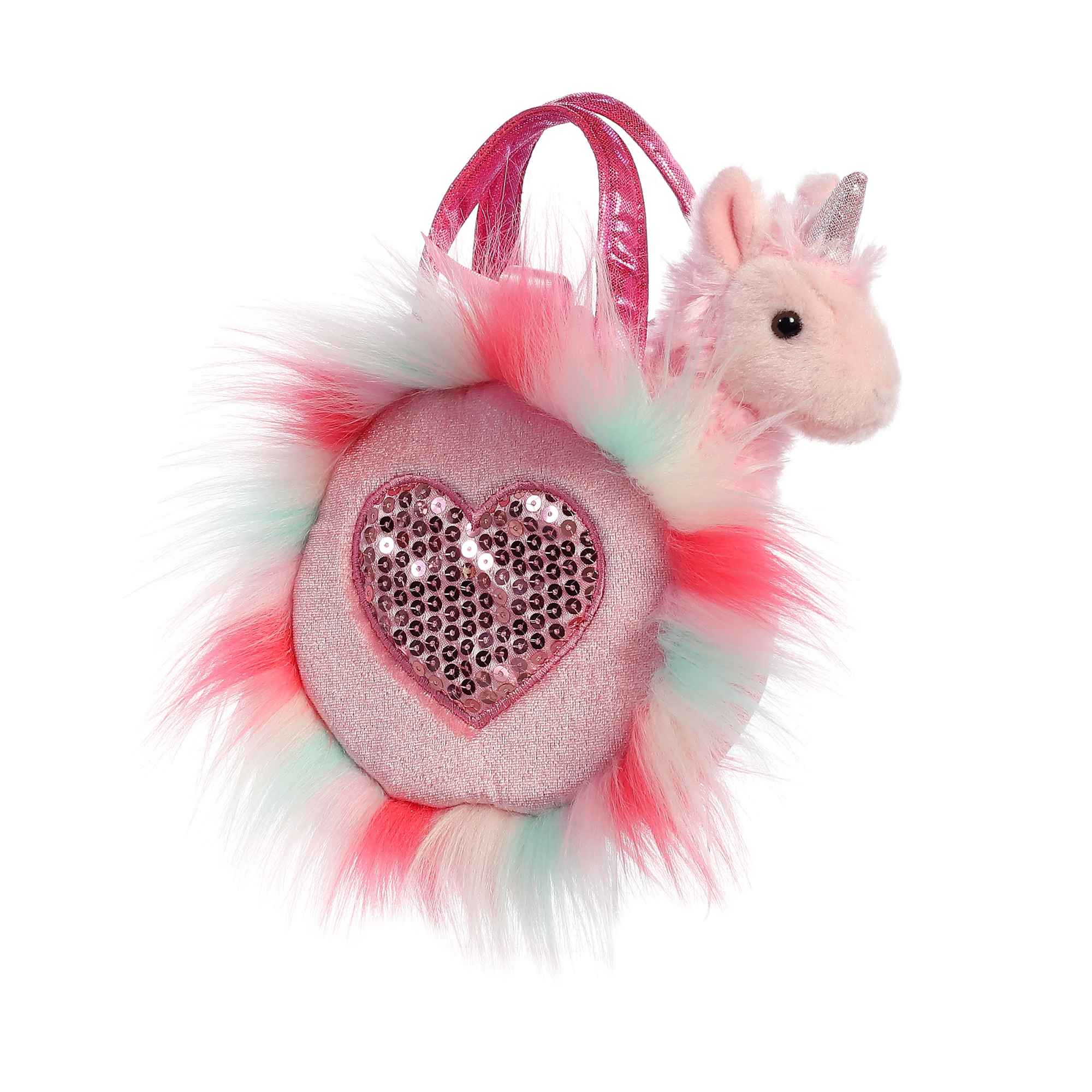 Aurora® - Fancy Pals™ - 5.5" Sparkle Heart Pink™ Llamacorn
