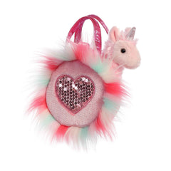 Aurora® - Fancy Pals™ - Llamacornio Sparkle Heart Pink™ de 5,5"
