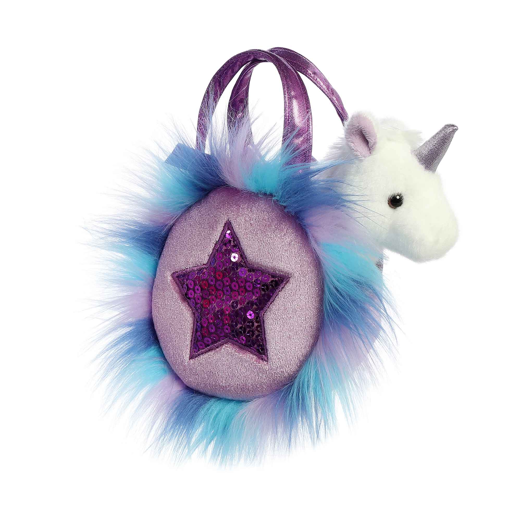 Aurora® - Fancy Pals™ - 5.5" Sparkle Heart Purple™ Unicorn