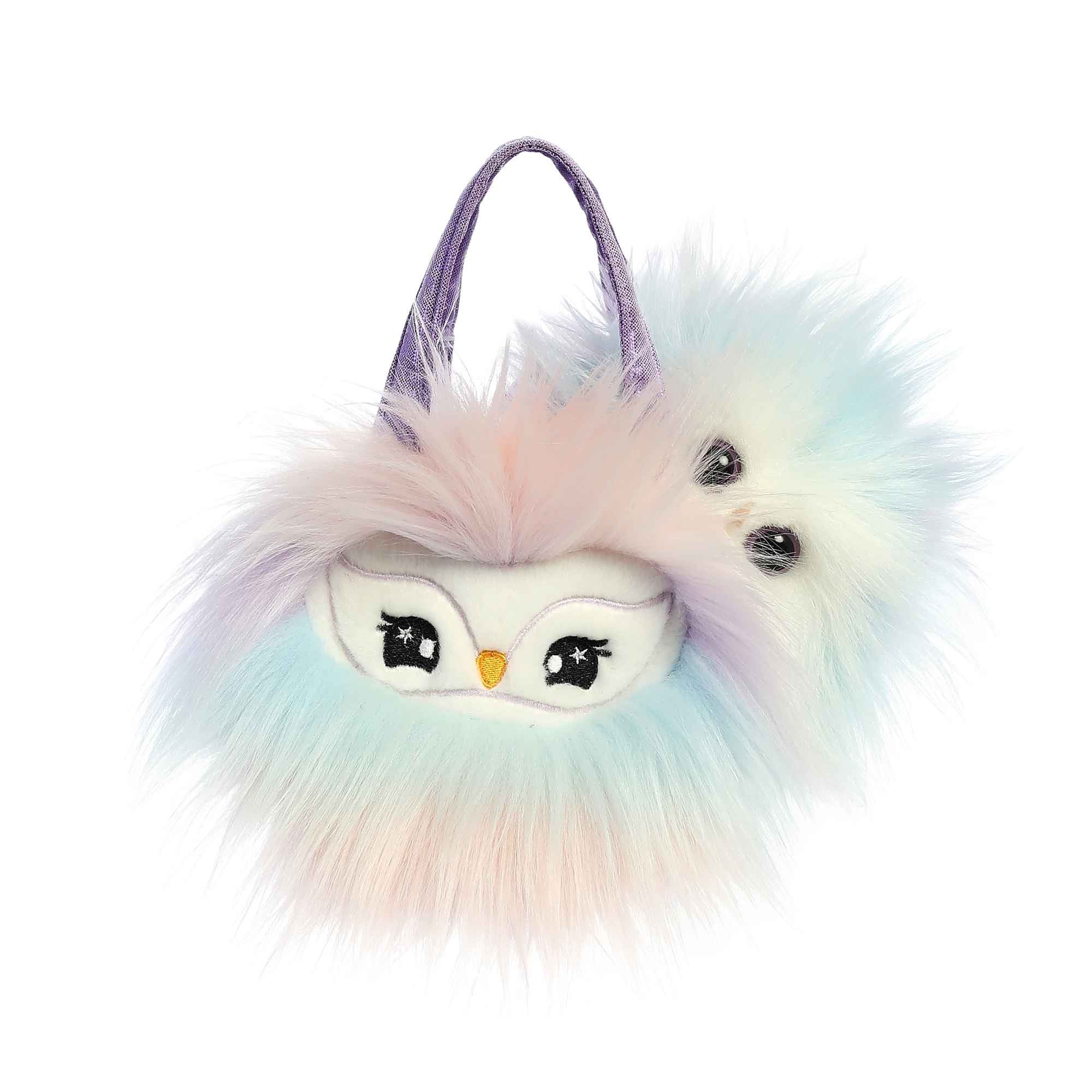 Claire's Mint Cat Pom Keyring | Green