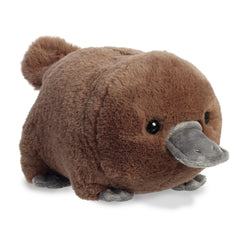 Pongo Platypus plush from the Spudsters collection by Aurora, velvety brown coat with a sweet expression