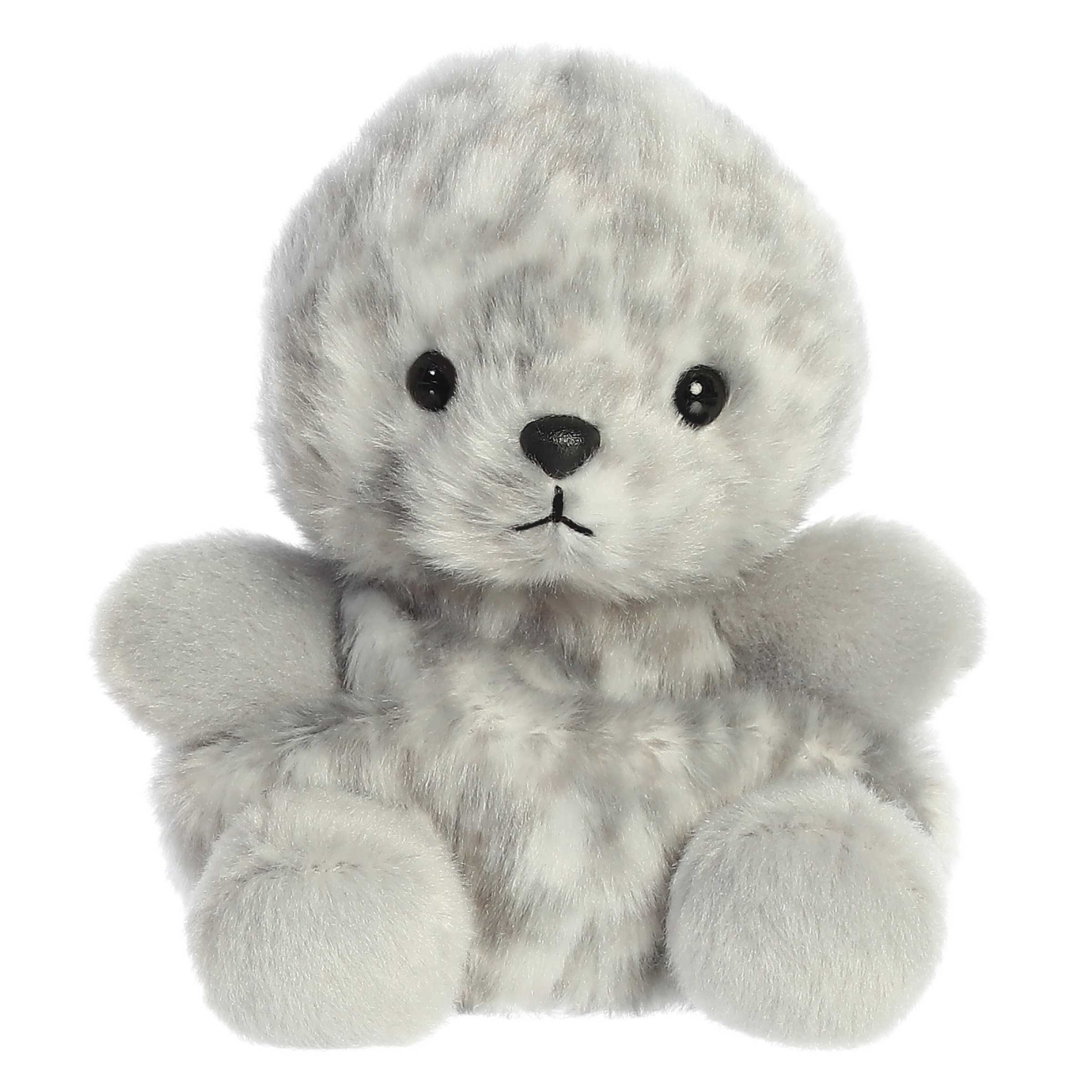 Marina is a plushie that exudes trustworthiness with her soft, mottled grey fur that mimics the swirling sea.