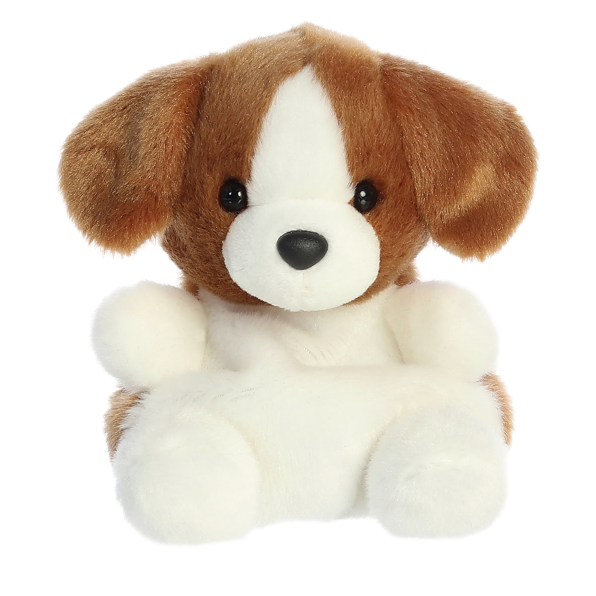 Buster Beagle plush from Palm Pals, with a caramel and white coat, embodies joy and loyalty, perfect for companionship.