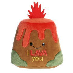 I Lava You' plush from Just Sayin', volcanic with a pun-filled message, soft and ideal for sharing warmth and humor