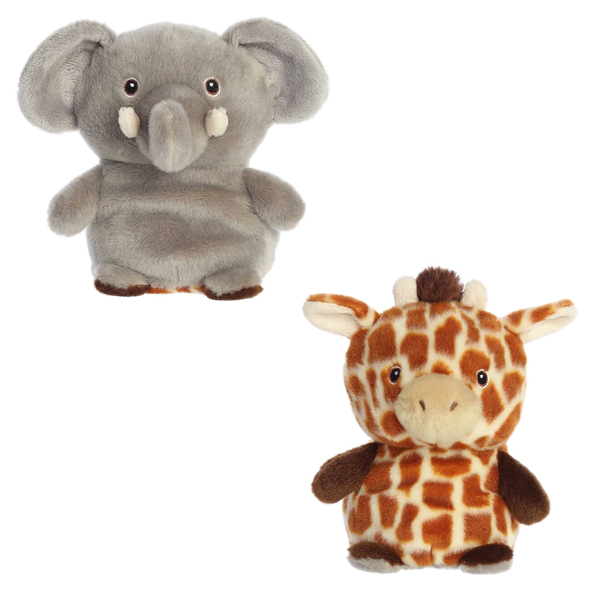 Reversible Eco Elephant plush/Giraffe plush, a transforming toy made from recycled materials for imaginative play.