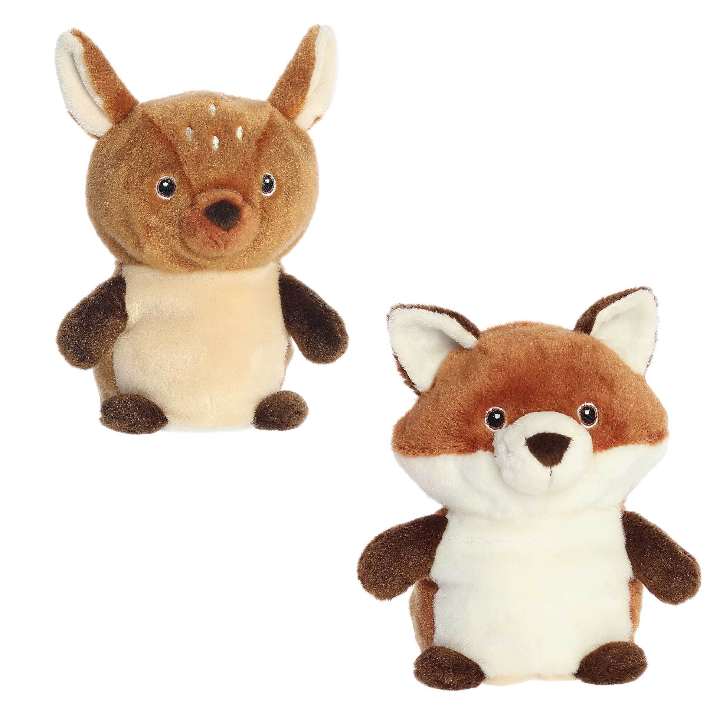 Aurora® - Eco Nation™ - Reversible Eco Pairs - 6.5" Fawn and Fox