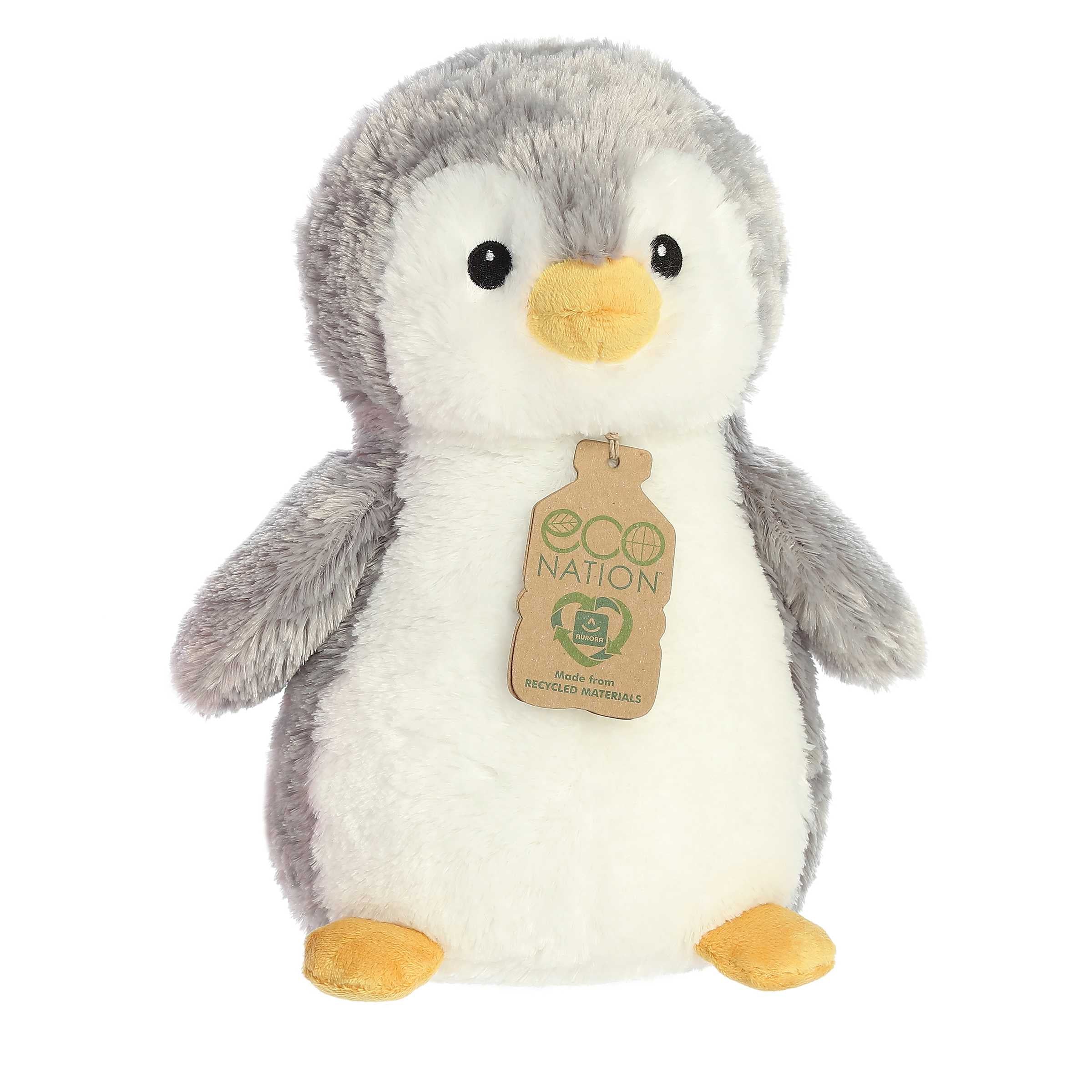 Aurora® - Eco Nation™ - Eco Hugs™ - 12" Penguin - Gray