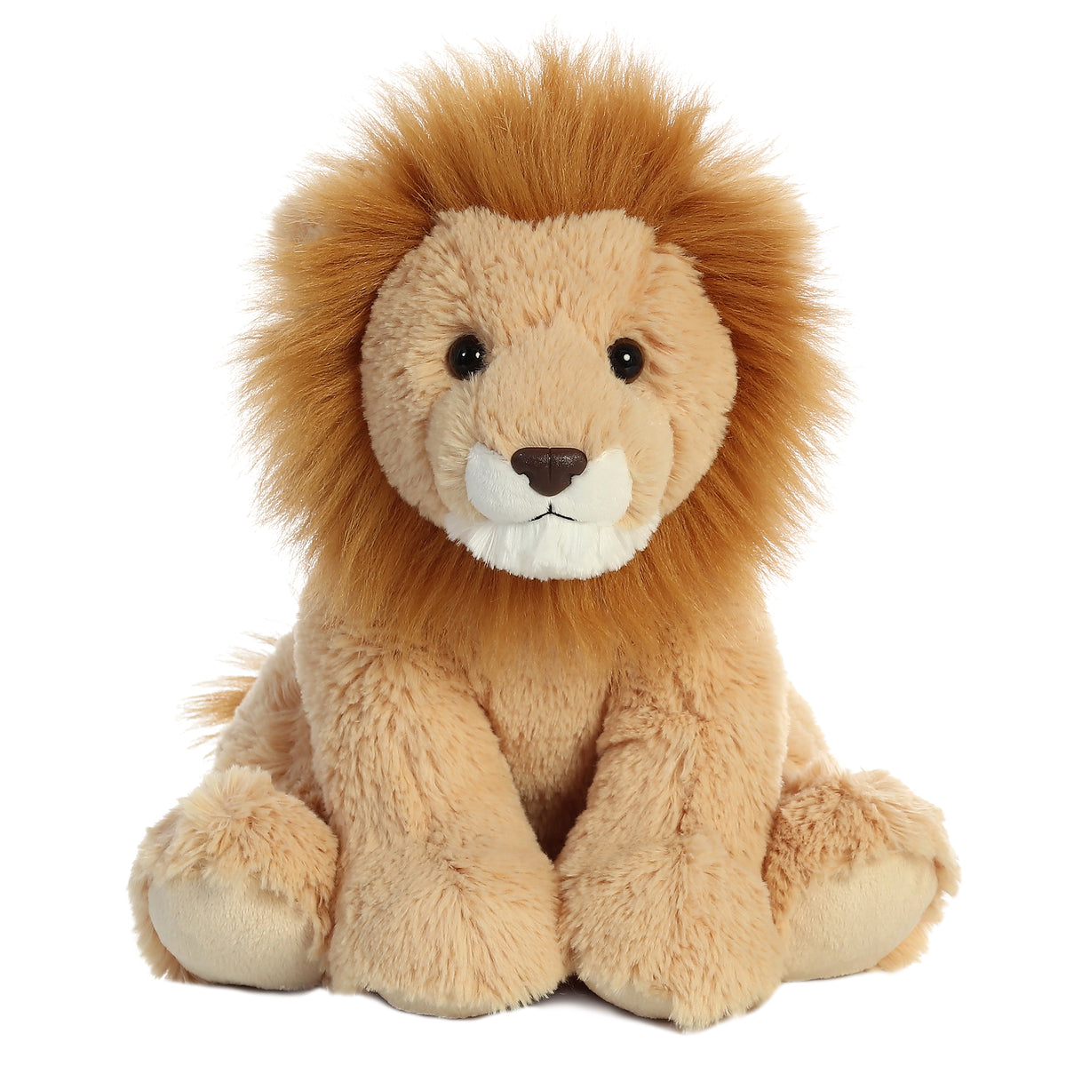 Aurora stuffed animals Regal Lion Plush with a full mane, kind expression, and rich tawny coat.