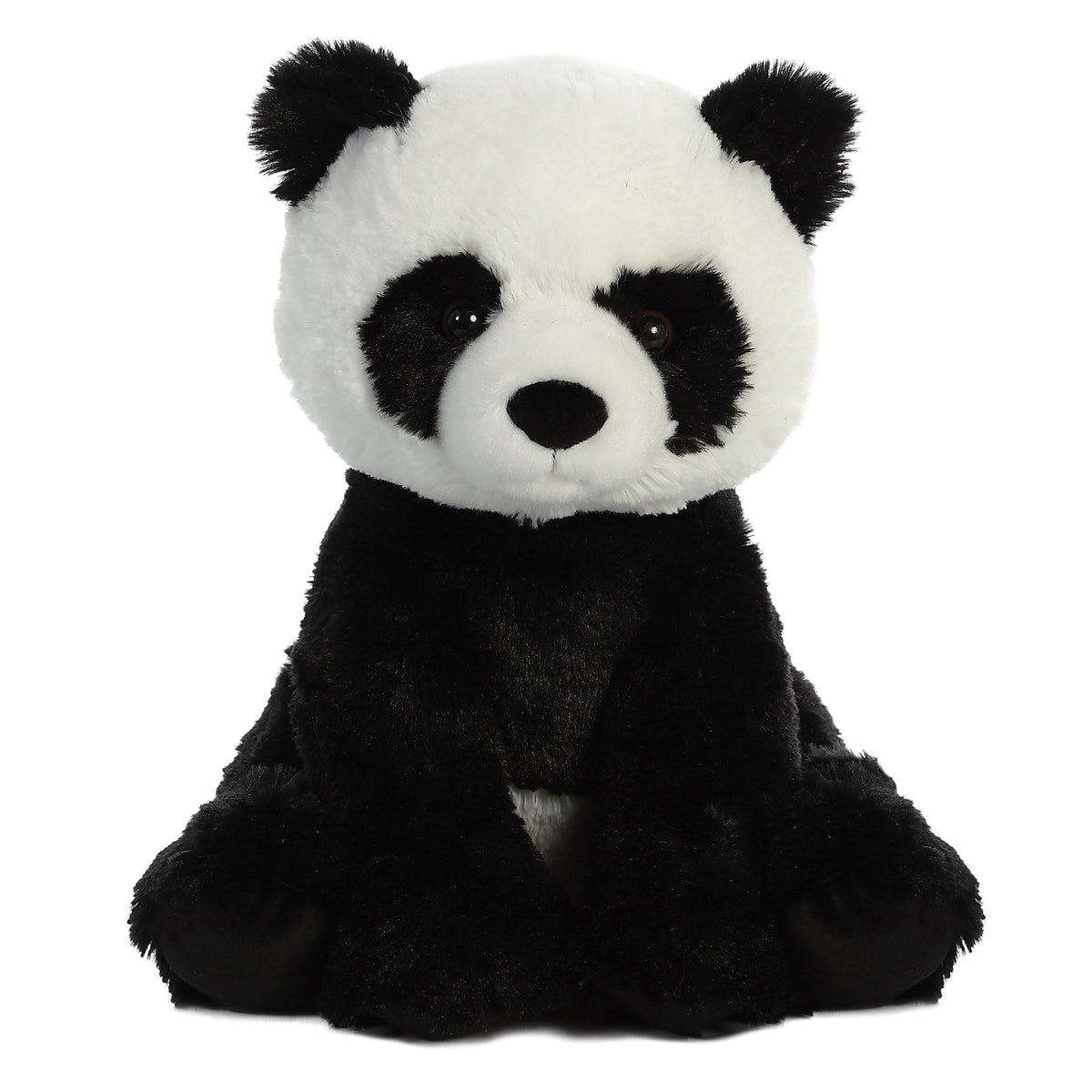 Aurora Enchanting Panda Pal Plush with soft black and white fur and sweet eyes, ideal for cuddles.