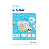 Aurora® - YooHoo - Dr. Smile K - Paquete de 15 - Mascarilla desechable para alimentos unisex con filtro de 4 capas para niños