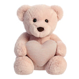 Aurora® - Valentine - 10" Tuffy Blush Bear with Heart