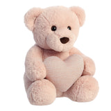 Aurora® - Valentine - 10" Tuffy Blush Bear with Heart