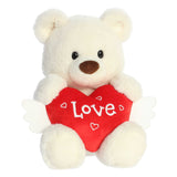 Aurora® - Valentine - 10" Flutter Heart Bear™ - Cream