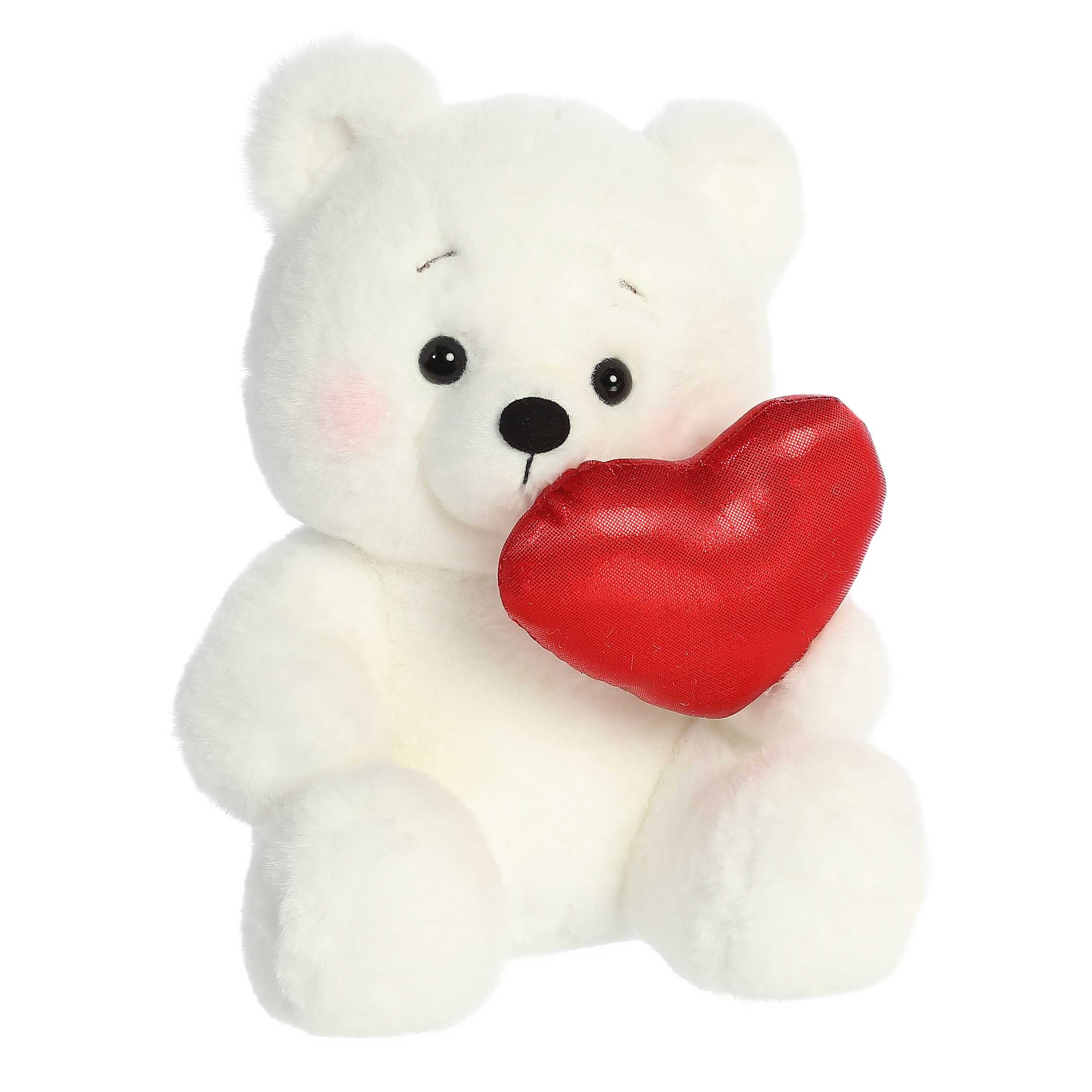 Aurora® - Valentine - 8" Bashful Bear™ - Cream