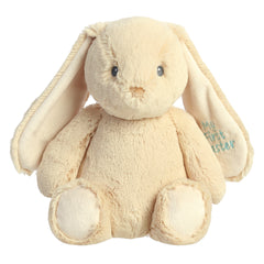 My 1st Easter Bunny Plush from Aurora's Spring Collection, soft beige, embroidered, ideal for babies' first Easter memory.