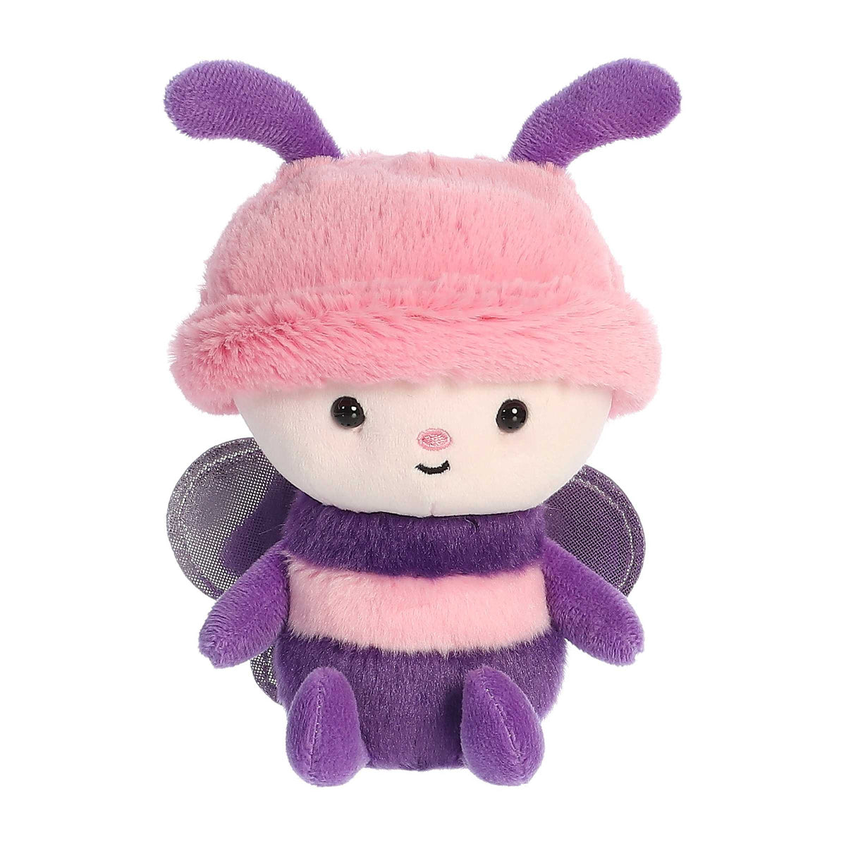 Bebe Bugs Butterfly from Aurora's Spring Collection, adorable plush in charming purple and pink with playful mesh wings