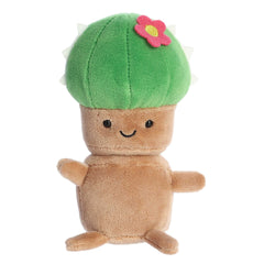Land of Lils Cactus plush from Aurora's Spring Collection, a soft and smiley cactus plush with a bright flower accent