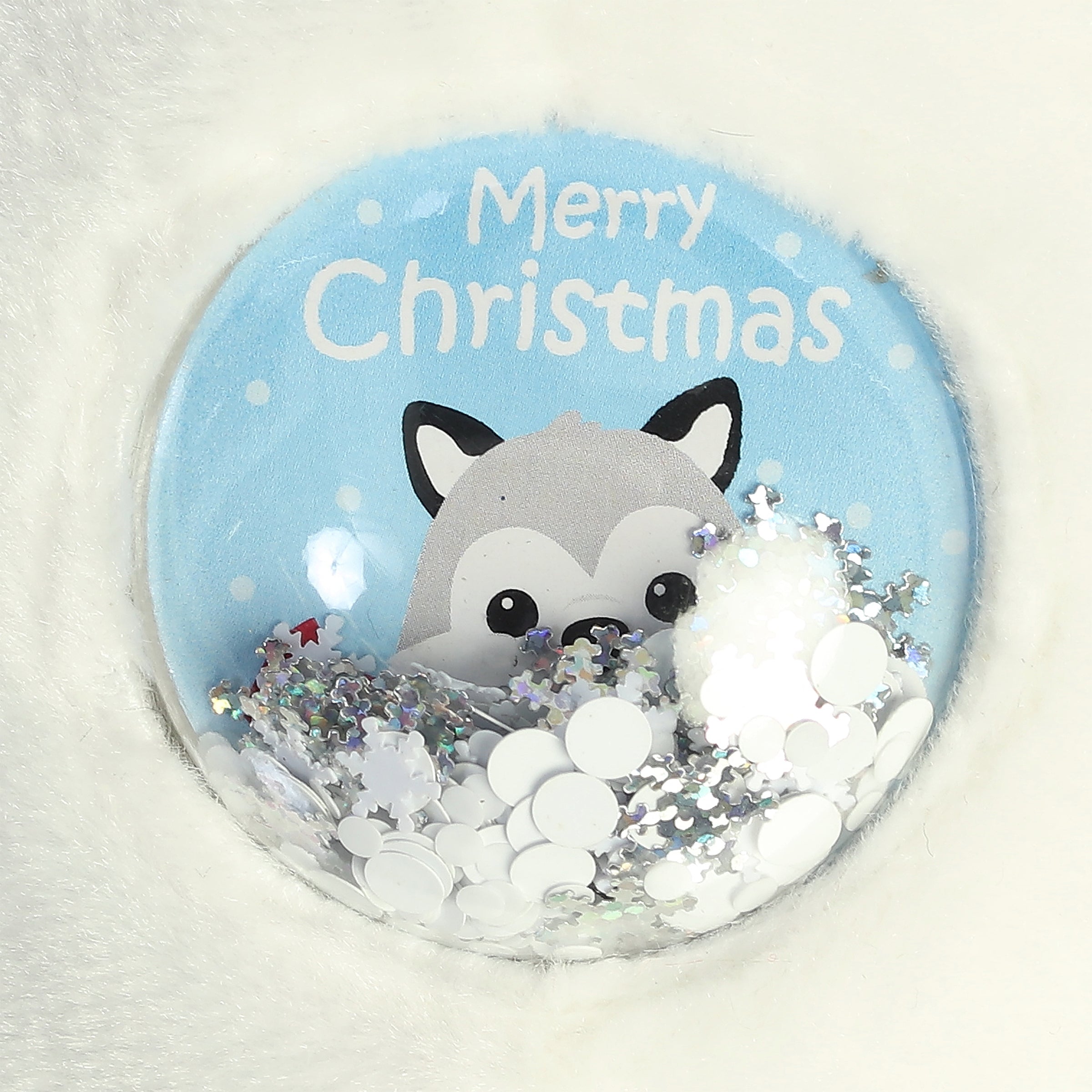 Aurora® - Holiday - Snowglobe Bellies™ - 5" Merry Husky™