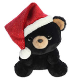 Aurora® - Holiday - Oversized Santa Hats - 11" Button Black Bear™