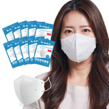 Aurora® - Dr. Smile K - Paquete de 10 mascarillas faciales desechables blancas - S/M