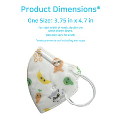 Aurora® - YooHoo - Dr. Smile K - Paquete de 15 - Mascarilla desechable para alimentos unisex con filtro de 4 capas para niños
